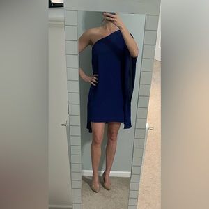 Blue chiffon BCBG asymmetrical dress